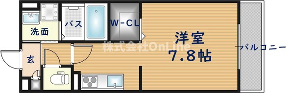 クリエオーレ上小阪の物件間取画像